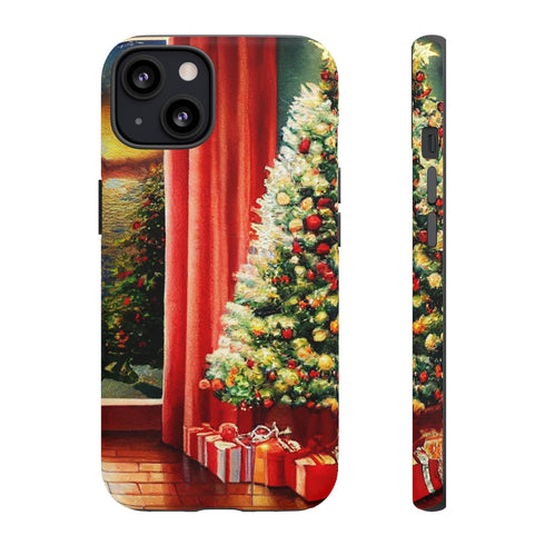 Christmas Tree in Cozy Holiday Home - Impact Resistant Phone Case iPhone 13 Matte